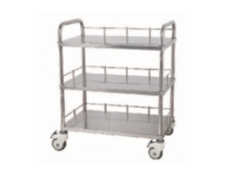 [b10]不銹鋼三層器械臺車