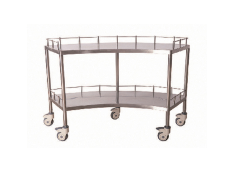 [b9]不銹鋼扇形器械臺(tái)車