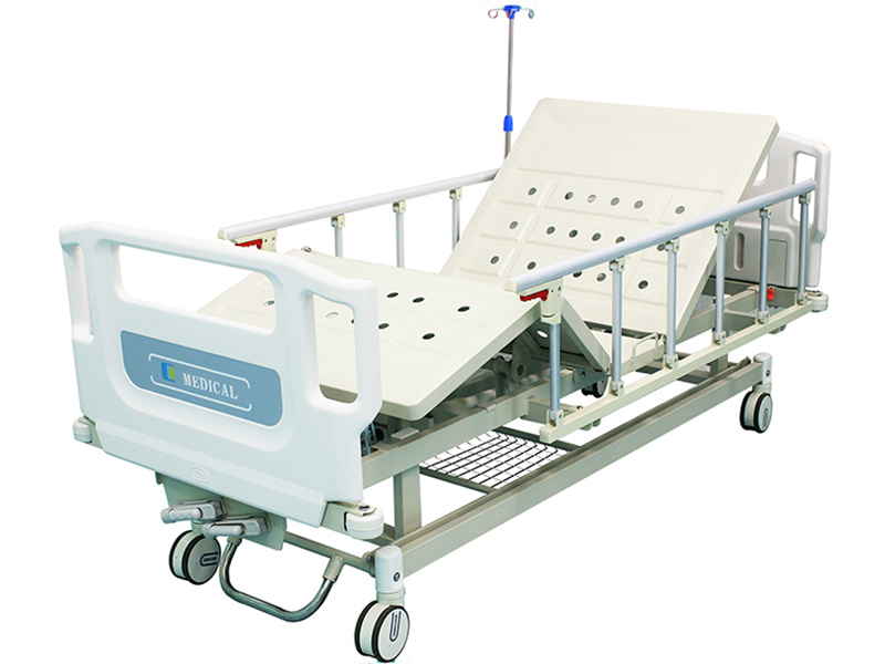 abs掛式床頭沖孔雙搖護(hù)理床(中控剎車)