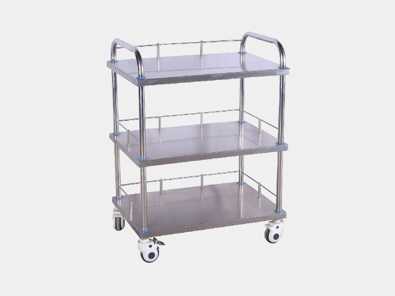 b10 不銹鋼三層器械臺車